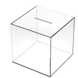 Spardose Transparent - 12× 12 cm Quadratische Durchsichtig Sparschwein Aus Acryl - Oben Öffnendes Große,Spardose Nicht Zum Öffnen Sparschwein für Erwachsene Und Kinder,Geburtstagsgeschenk