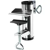COM-FOUR com-four® Sonnenschirmhalter aus Metall - Schirmständer für Balkon, Terrasse oder Tisch - Balkon-Schirmhalter XL - Schwarz