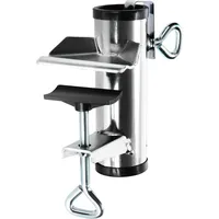 COM-FOUR com-four® Sonnenschirmhalter aus Metall - Schirmständer für Balkon, Terrasse oder Tisch - Balkon-Schirmhalter XL - Schwarz