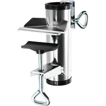 COM-FOUR com-four® Sonnenschirmhalter aus Metall - Schirmständer für Balkon, Terrasse oder Tisch - Balkon-Schirmhalter XL - Schwarz