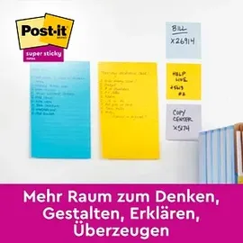Post-it Post-it® Super Sticky Notes Cosmic Collection Jumbo-Haftnotizen extrastark farbsortiert, 3 Blöcke