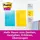 Post-it Post-it® Super Sticky Notes Cosmic Collection Jumbo-Haftnotizen extrastark farbsortiert, 3 Blöcke