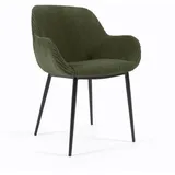 4er-Set Kave Home Stuhl Konna Stoff Grün