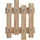[en.casa] Wandgarderobe Raseborg 60 x 80 cm Eiche