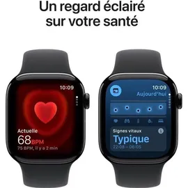 Apple Watch Series 11 GPS + Cellular 42mm Jet Black Aluminium Sport Band black S/M