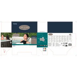 BESTWAY LAY-Z-SPA Xtras gepolstertes Nackenkissen Set bunt 23 x 13 x 5 cm
