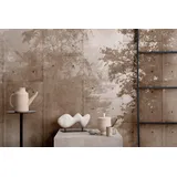 Living Walls Vliestapete Beton-Tapete mit Waldmotiv Natur Tapete Industrial 10 m 0,02 m 1 St braun