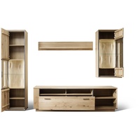 MCA Furniture Wohnwand Campinas 4tlg. Holz Asteiche