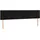 vidaXL Boxspringbett mit Matratze & LED Schwarz 180x200 cm Samt