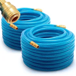 Deuba Druckluftschlauch 2er-Set  20m - 15bar inkl. Schnellkupplung
