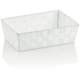 Kela Aufbewahrungskorb Alvaro Kunststoff 30 x 21 x 9 cm weiß
