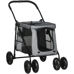 PawHut Hundewagen Oxford-Gewebe (100% Polyester), Stahl