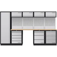 Kraftwerk Mobilio 5er Kombi, Hochschrank, 4/5/9 Schubladen, Buche