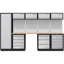Kraftwerk Mobilio 5er Kombi, Hochschrank, 4/5/9 Schubladen, Buche