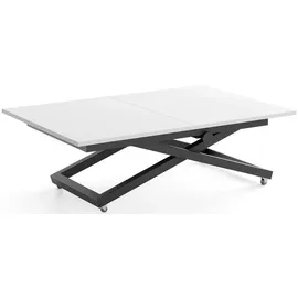 WFL GROUP Axen Weiß Laminat 120-160 x 80 x 38-75 cm