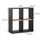Vicco Raumteiler Tetra 72,6 x 72 x 29 cm Anthrazit/Goldkraft Eiche