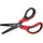 Läufer 87321 Ergonomische Bastelschere für Linkshänder, rot/schwarz, ab 1. Klasse