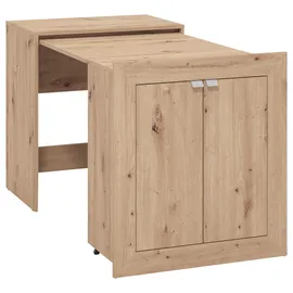 Home Affaire Schreibtisch Eudox Eiche Artisan ausziehbar