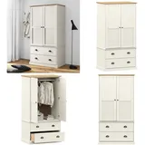 Kleiderschrank Vigo Weiß 90x55x176 Cm Massivholz Kiefer - Kleiderschrank -  Kleiderschränke - Home & Living