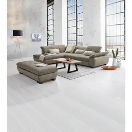 belluti Ecksofa, Metall, 5-Sitzer, Ottomane links, L-Form, cm, Goldenes M, Typenauswahl, Stoffauswahl, seitenverkehrt erhältlich, Rücken echt, Wohnzimmer, Sofas & Couches, Wohnlandschaften, Ecksofas