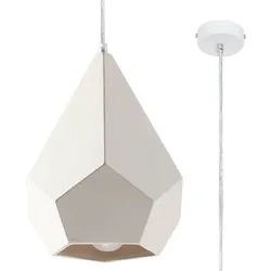 Licht-Erlebnisse Hängeleuchte JULA Weiß Keramik 1x E27 max. 60W LE70500