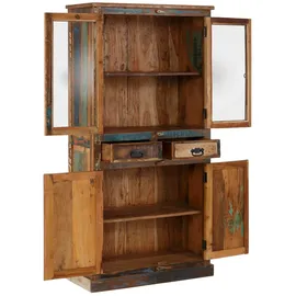 SIT Möbel Vitrine Riverboat 90 x 40 x 180 cm Mehrfarbig