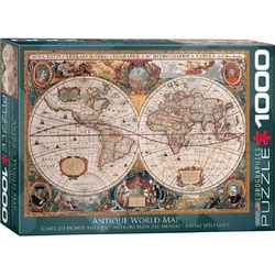 EUROGRAPHICS Puzzle EuroGraphics 6000-1997 Antike Weltkarte Puzzle, 1000 Puzzleteile bunt