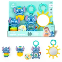 Bright Starts Kindergeschirr + Kinderbesteck, Baby-Geschenk-Set Blau 4 Stücke