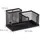 Relaxdays Schreibtisch-Organizer Metall 18,5 x 9,5 x 10,0 cm Schwarz 3 St.