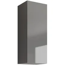 Mirjan24 Hängevitrine, Schwarz, Eiche Wotan, Holzwerkstoff, Rechteckig, 35x90x32 cm, Wohnzimmer, Wohnwände, Vitrinenschränke