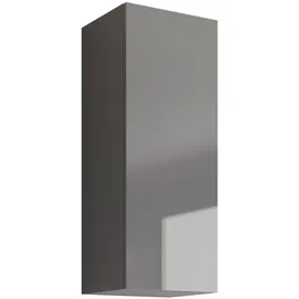 Mirjan24 Hängevitrine, Schwarz, Eiche Wotan, Holzwerkstoff, Rechteckig, 35x90x32 cm, Wohnzimmer, Wohnwände, Vitrinenschränke