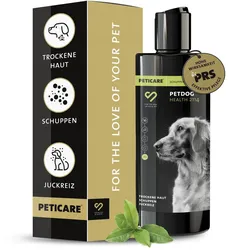 Peticare Anti-Schuppen Shampoo für Hunde, bei Juckreiz & Hautirritationen 250 ml