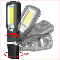 Mobile Werkstatt-Handlampe, knickbar, 550 Lumen