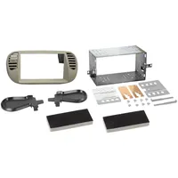 ACV Electronic 2-DIN Radiorahmen Fiat 500 10/2007-07/2015 perlgrau