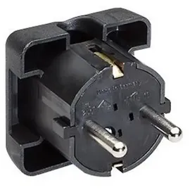 Bachmann 911170 Schutzkontakt-Flachstecker 250V Schwarz