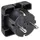 Bachmann 911170 Schutzkontakt-Flachstecker 250V Schwarz
