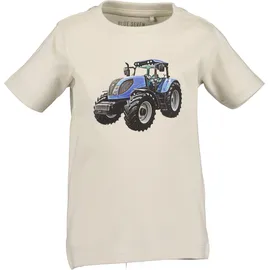 blue seven T-Shirt BLUE SEVEN, Jungen, Gr. 128, kiesel, Single Jersey, Obermaterial: 100% Baumwolle, bedruckt, unifarben, Basic normal, Rundhals, Shirts T-Shirt, Basic-Passform, mit Druckapplikation, unifarben oder bedruckt