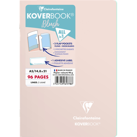 Clairefontaine Notizheft »Koverbook« Blush A5 liniert rosa, Clairefontaine,
