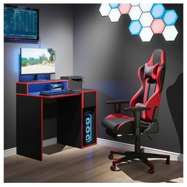 Vicco Gaming Desk Schreibtisch Kron 100cm Gamer PC Tisch Computertisch Bürotisch