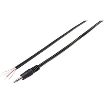 TRU Components 93038c442 Klinken-Steckverbinder 3.5 mm Klinkenstecker 3.5mm - offene Kabelenden Stereo 1St.