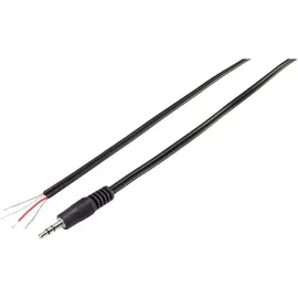 TRU Components 93038c442 Klinken-Steckverbinder 3.5 mm Klinkenstecker 3.5mm - offene Kabelenden Stereo 1St.