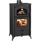 Kaminofen mit Backfach Retro Holzofen und Kohle Prity FG R D 14.5 kw