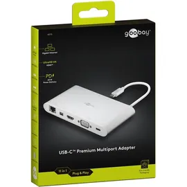 goobay USB-C Multiport-Adapter, USB-C 3.0 [Stecker] (62113)