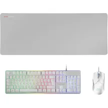 Mars Gaming MCPXWPT Combo Tastatur und Maus Weiß PC