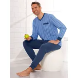 Sieh an! Schlafanzug in himmelblau-dunkelblau | Gr.: 60/62