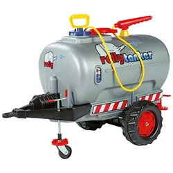 Kinderfahrzeug-Anhänger ROLLY TOYS "Pompa", silber (silberfarben), Spielfahrzeug-Anhänger, KinderB:46cm H:62cm L:98cm, Kunststoff, Tanker für Trettraktoren, B:46cm H:62cm L:98cm