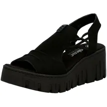 Rieker Keilsandalette Damen Schwarz 42