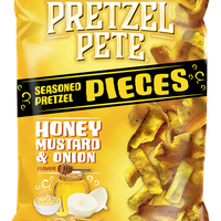 Pretzel Pete Seasoned Pretzel Pieces Honey Mustard & Onion - 160.0 g