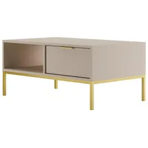 raumhirsch furniture Couchtisch Austin Gold Holzwerkstoff 60 x 45 x 100 cm