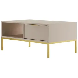 raumhirsch furniture Couchtisch Austin Gold Holzwerkstoff 60 x 45 x 100 cm